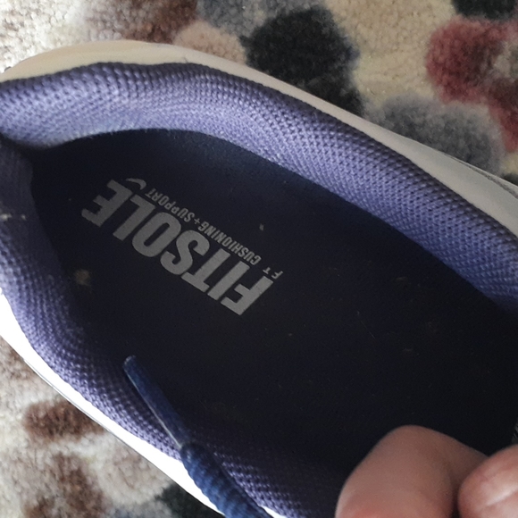 Nike Fitsole Excellerate Silver/Grey and Purple Running Shoes - Picture 6 of 7